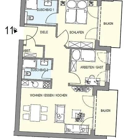 Duhner Allee 10, Litfass 11 *