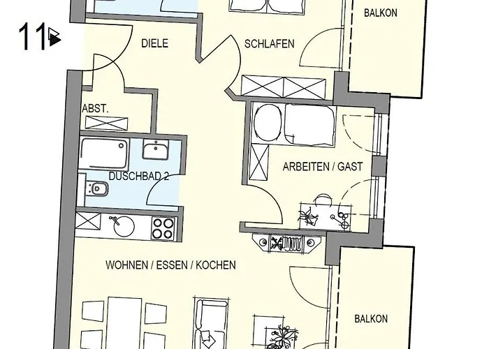 Duhner Allee 10, Litfass 11 *